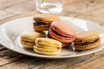 colourful french macaroons