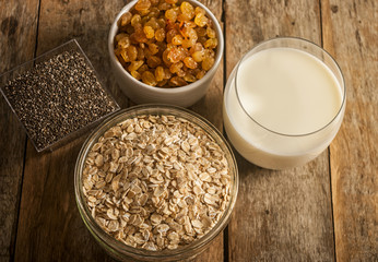 breakfast, oat flakes