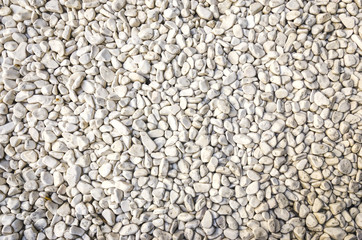 An arrangement of smooth river rocks