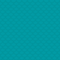 Fish scale. Turquoise Neutral Seamless Pattern for Modern Design © almagami