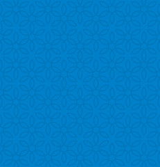 Floral ornament. Blue Neutral Seamless Pattern for Modern Design