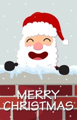 funny Santa Claus backgound