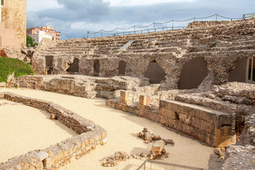 Ruines de l’amphithéâtre romain, Tarragone, Espagne