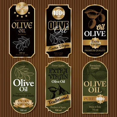Olive oil labels - 129335666