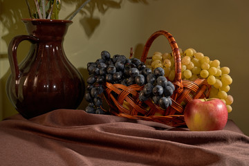 still life fruit basket