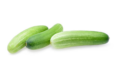 cucumber isolated on white background.