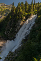 Fototapeta na wymiar Krimml Waterfall - fifth highest waterfall, Alps, Tauern National Park, Austria, Europe