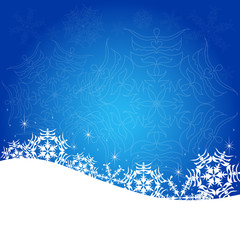 Christmas blue postal