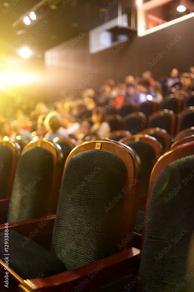 Wall mural inside of theatre