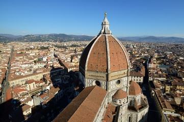 Fototapeta na wymiar Florence Cathedral Basilica di Santa Maria Del Fiore, Campanile di Giotto, Cupola del Brunelleschi VII / Tuscany My city My love 