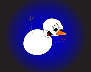 funny snowman