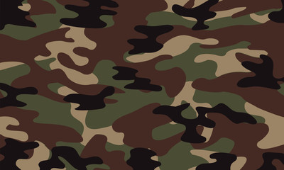 vector background of soldier green camo pattern - obrazy, fototapety, plakaty