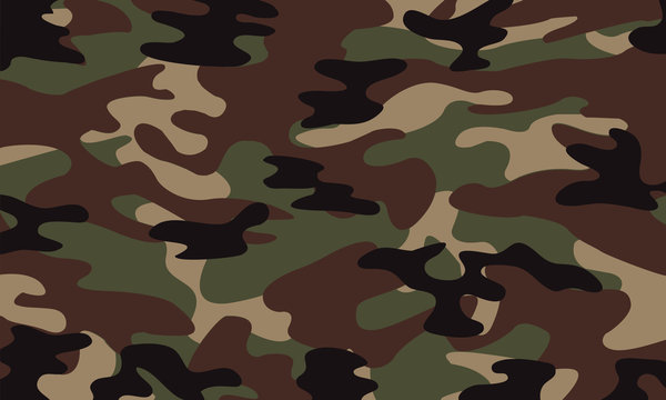 vector background of soldier green camo pattern
