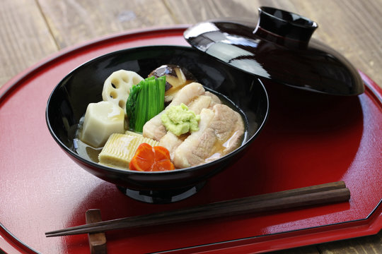Jibuni, Kanazawa style duck meat stew, japanese cuisine