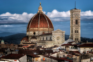 Fototapeta na wymiar Florence Cathedral Basilica di Santa Maria Del Fiore, Campanile di Giotto, Cupola del Brunelleschi III / Tuscany My city My love 
