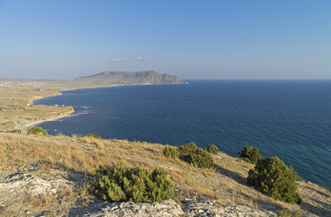 Fototapeta na wymiar The Black Sea coast. Crimea, September.