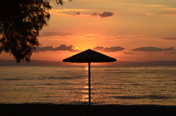 Greece, Aegean sea, sunrise