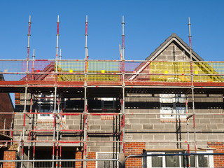 Houses under construction