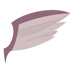 Wing icon. Cartoon illustration of wing vector icon for web