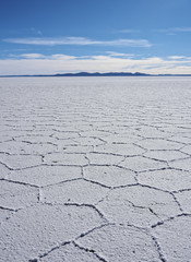 Bolivia, Potosi Department, Daniel Campos Province, View of the Salar de Uyuni, the largest salt flat in the world.