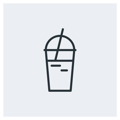 Iced latte icon