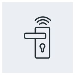 NFC door lock icon