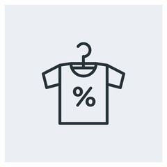 Clothes sale icon