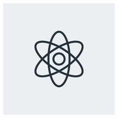 Atom icon, science icon