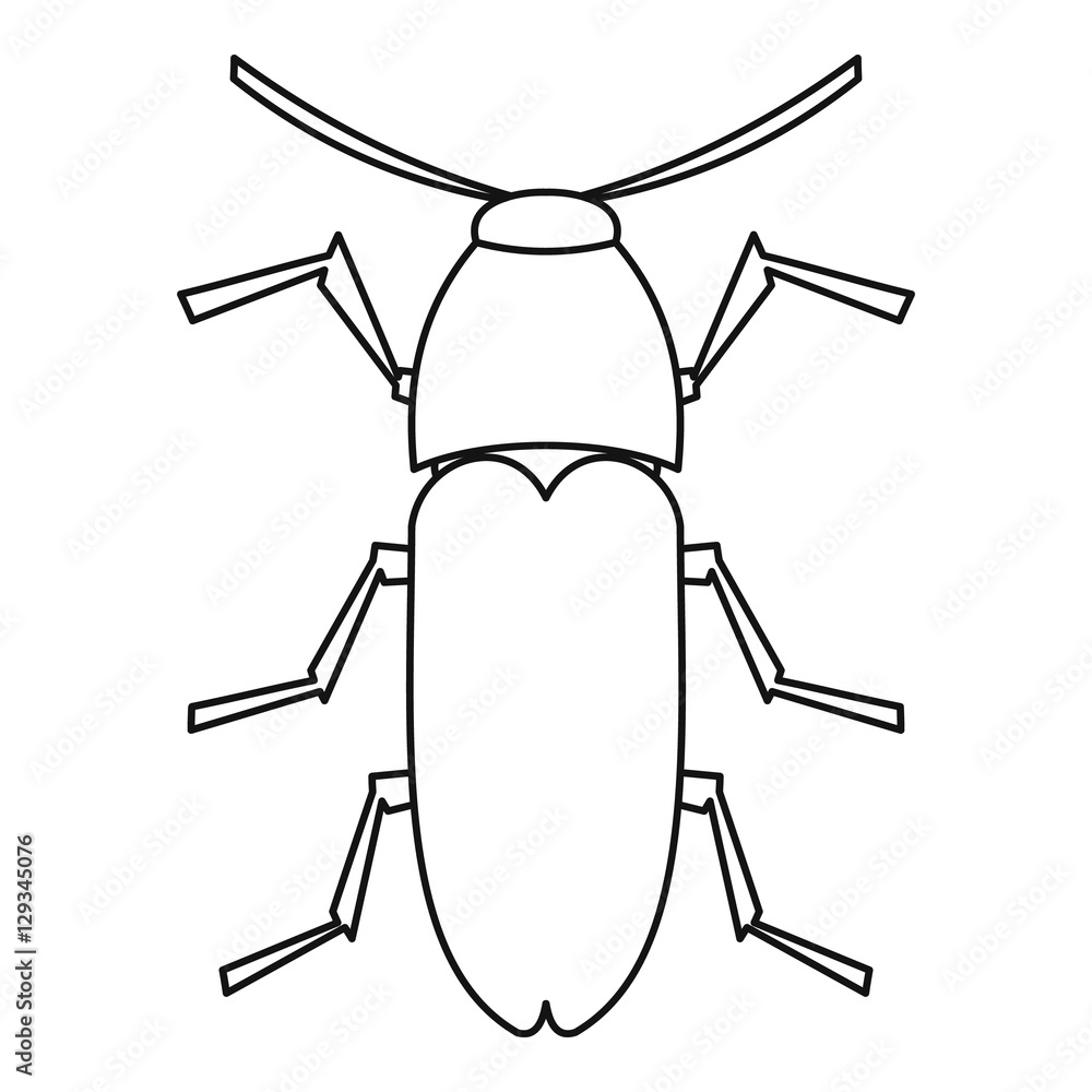 Poster dung beetle icon. outline illustration of dung beetle vector icon for web
