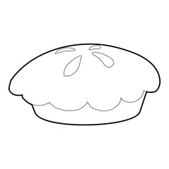 Loaf icon. Outline illustration of loaf vector icon for web