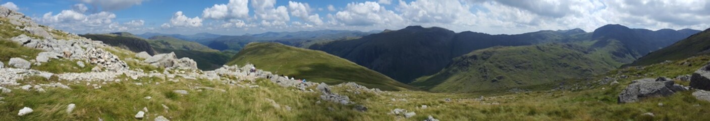 panoramic view of Great Gable