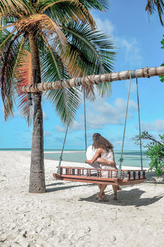 Couple on beach holiday 