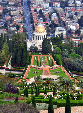 Schrein des Bab in den Bahai Gärten von Haifa