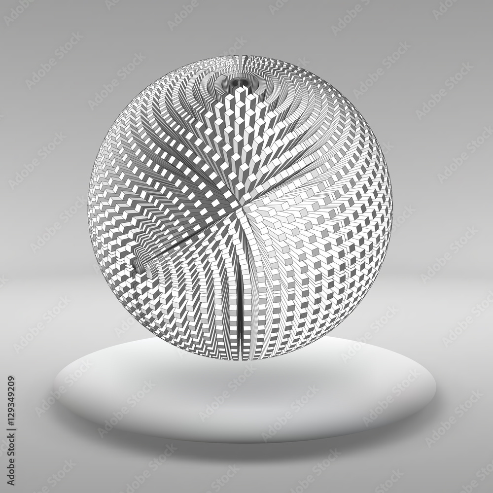 Poster abstract creative concept vector background of geometric shapes the lines connected to points in the