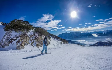 Fotobehang Snowboard © markusschleini