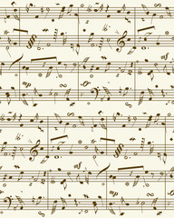 Vector piano sheet music