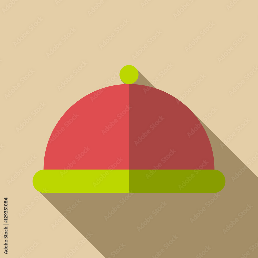 Poster tray with lid icon. flat illustration of tray with lid vector icon for web