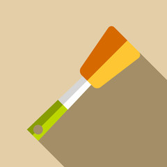 Kitchen spatula icon. Flat illustration of kitchen spatula vector icon for web