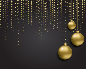 Greeting card, invitation with happy New year 2017 and Christmas