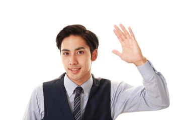 笑顔のビジネスマン