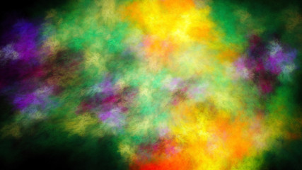 Beautiful starry sky. Bright hazy galaxy. 3D surreal illustration. Sacred geometry. Mysterious psychedelic relaxation pattern. Fractal abstract texture. Digital artwork graphic astrology magic