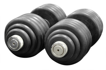 The image of dumbbells in a fitness hall © Dmitry Vereshchagin