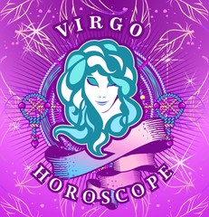 Obraz na płótnie Canvas virgo zodiac sign