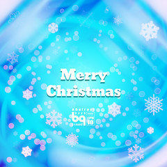 Abstract background snowflakes Merry Christmas