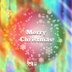 Naklejka premium Abstract background snowflakes Merry Christmas