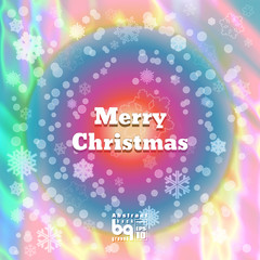 Abstract background snowflakes Merry Christmas