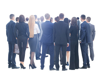 Fototapeta premium Large group of business people. Over white background