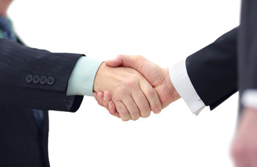 Concept of partnership - handshake  business partners