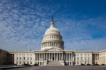 United States Capitol building . It's front view