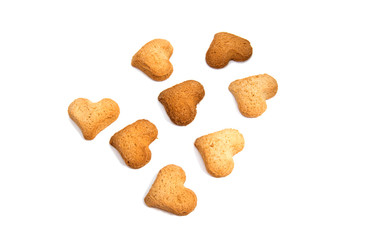Heart-shaped cookies